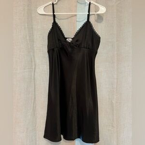 PRINCESS POLLY - black mini slip dress